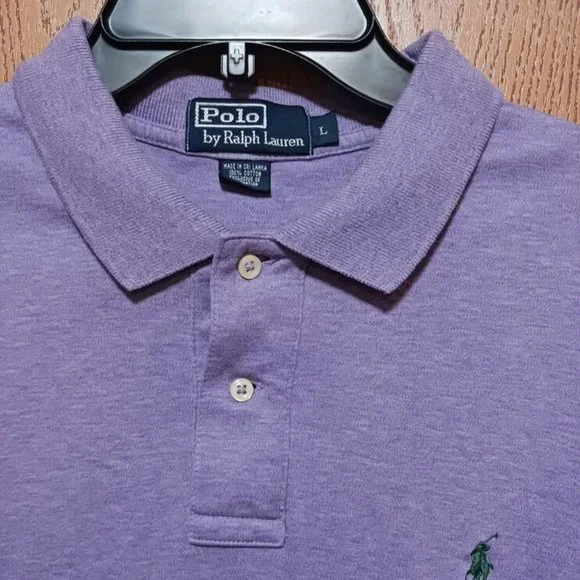 Polo (Ralph Lauren)-(Purple)-(Size L)-(Pre-owned)-(New Condition)-$30.00 - Picture 4 of 4